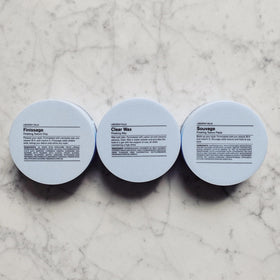 Damp hair application with a small amount of J Beverly Hills wax