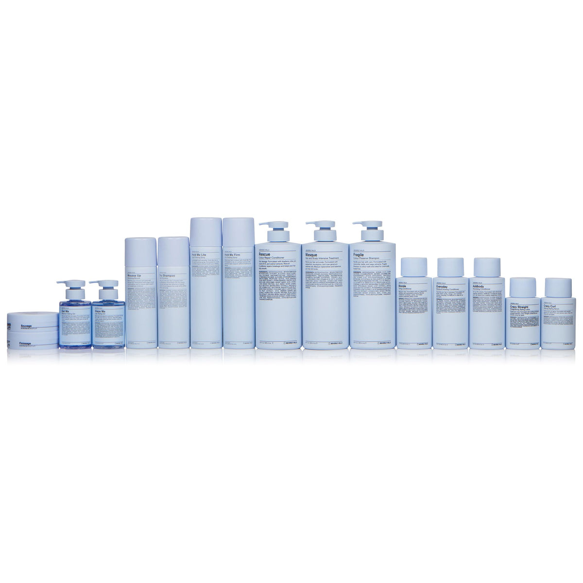 J Beverly Hills Blue conditioner pump view implies convenient, salon-quality hydration at home