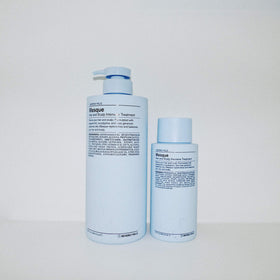 J Beverly Hills Blue Hair Mask application on damp hair demonstrates detangling potential