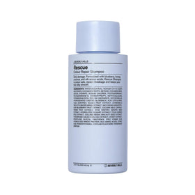 J Beverly Hills Blue Rescue Colour Repair Shampoo bottle, highlighting color-safe cleansing.