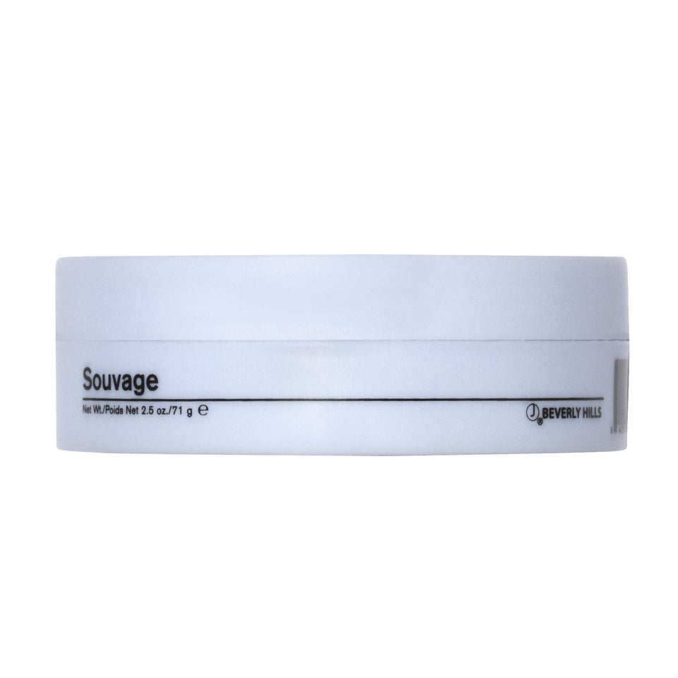 J Beverly Hills Blue Souvage finishing texture paste packaging shows flexible hold.