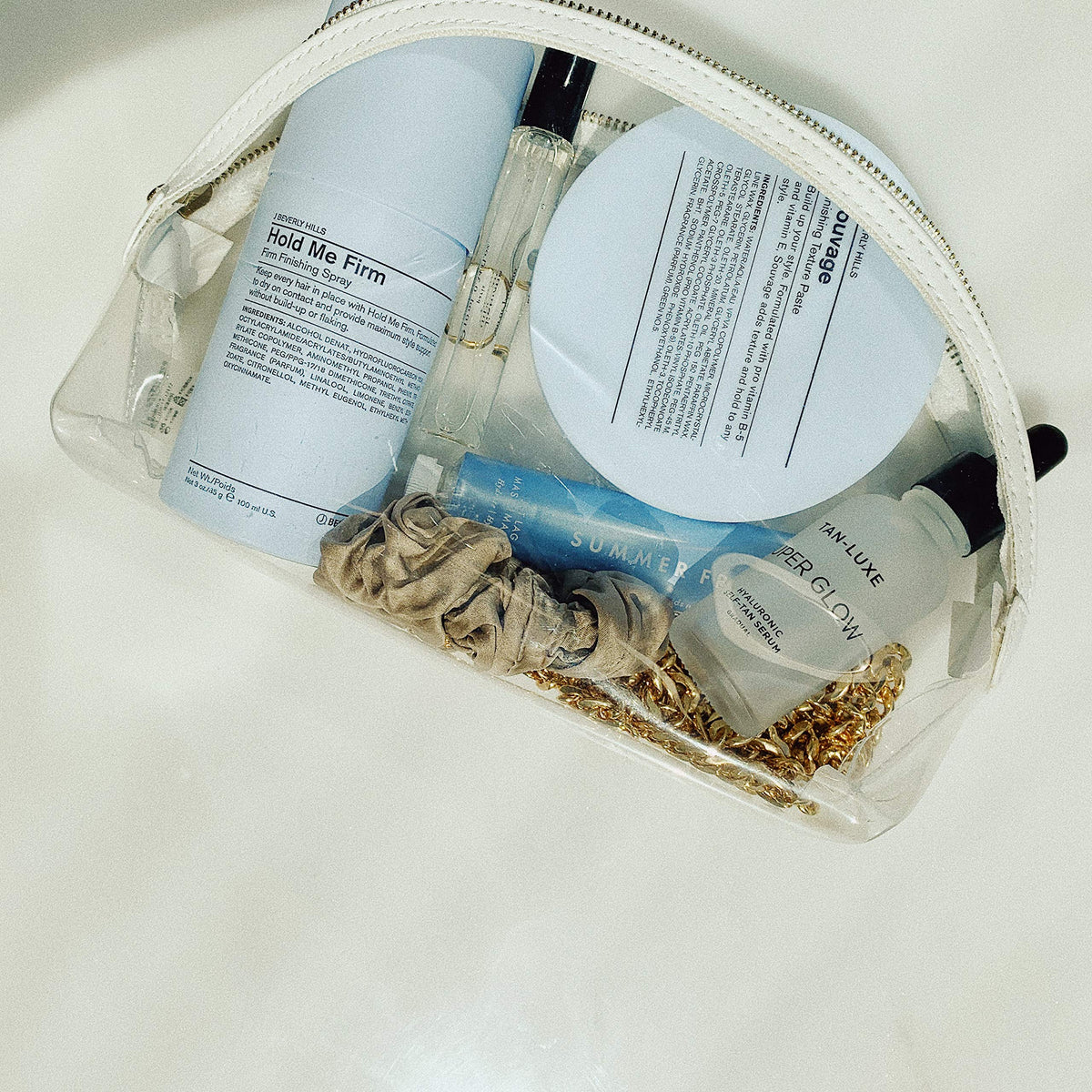 J Beverly Hills Blue Souvage fiber boost and flexible hold for textured looks.
