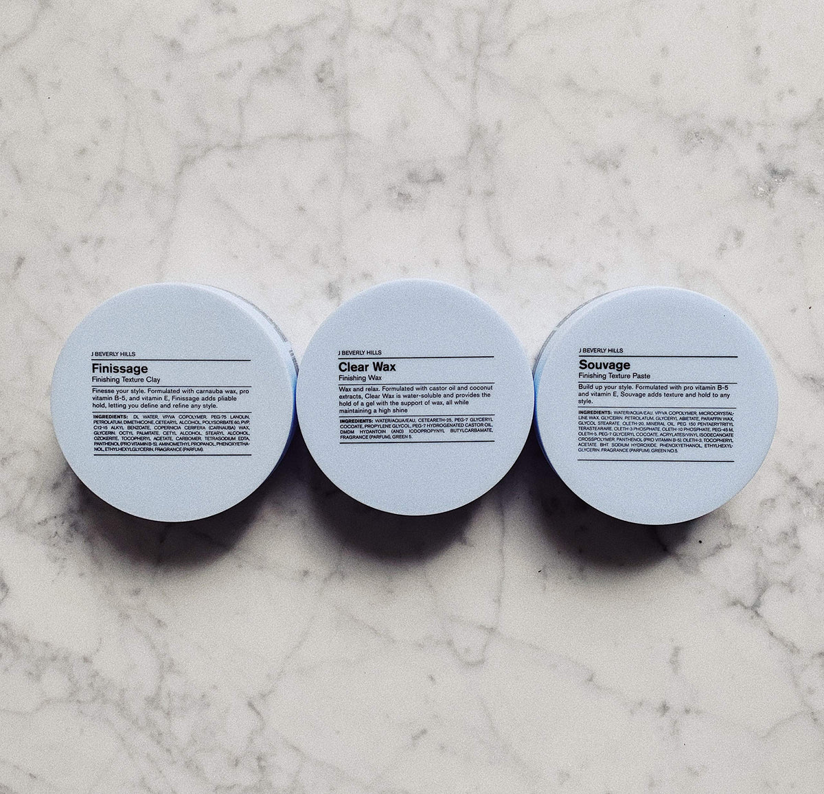 J Beverly Hills Blue Souvage natural shine with subtle finish.