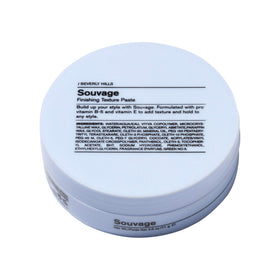 J Beverly Hills Blue Souvage texture paste application demonstrates easy fingertip styling.