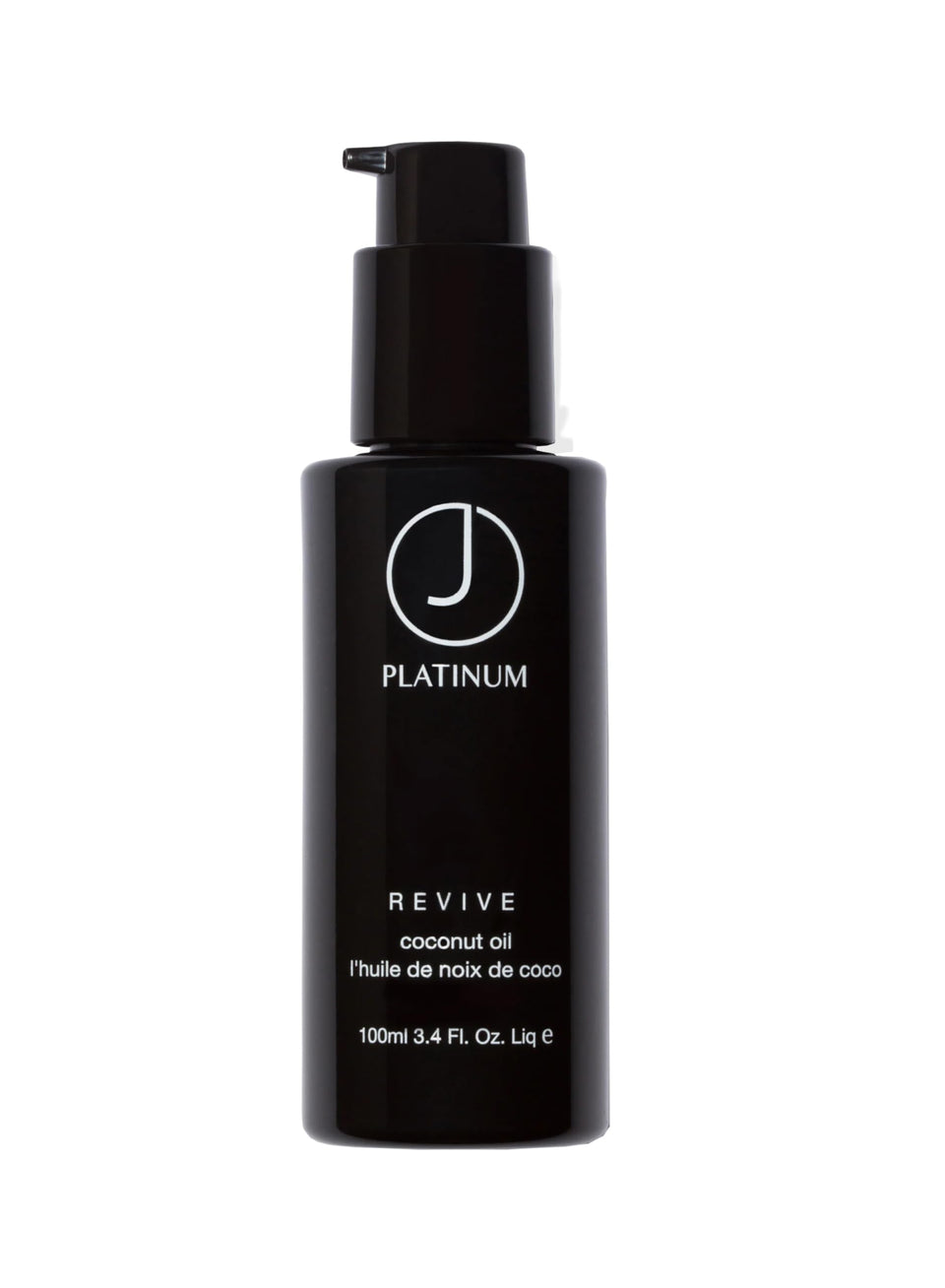 J Beverly Hills Platinum Revive bottle demonstrates heat protection and salon-grade shine.