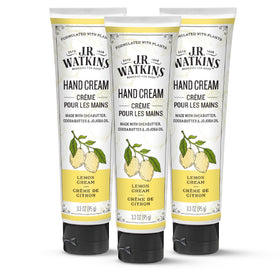 J.R. Watkins Lemon Cream hand cream bottle, lightweight hydration for daily use.