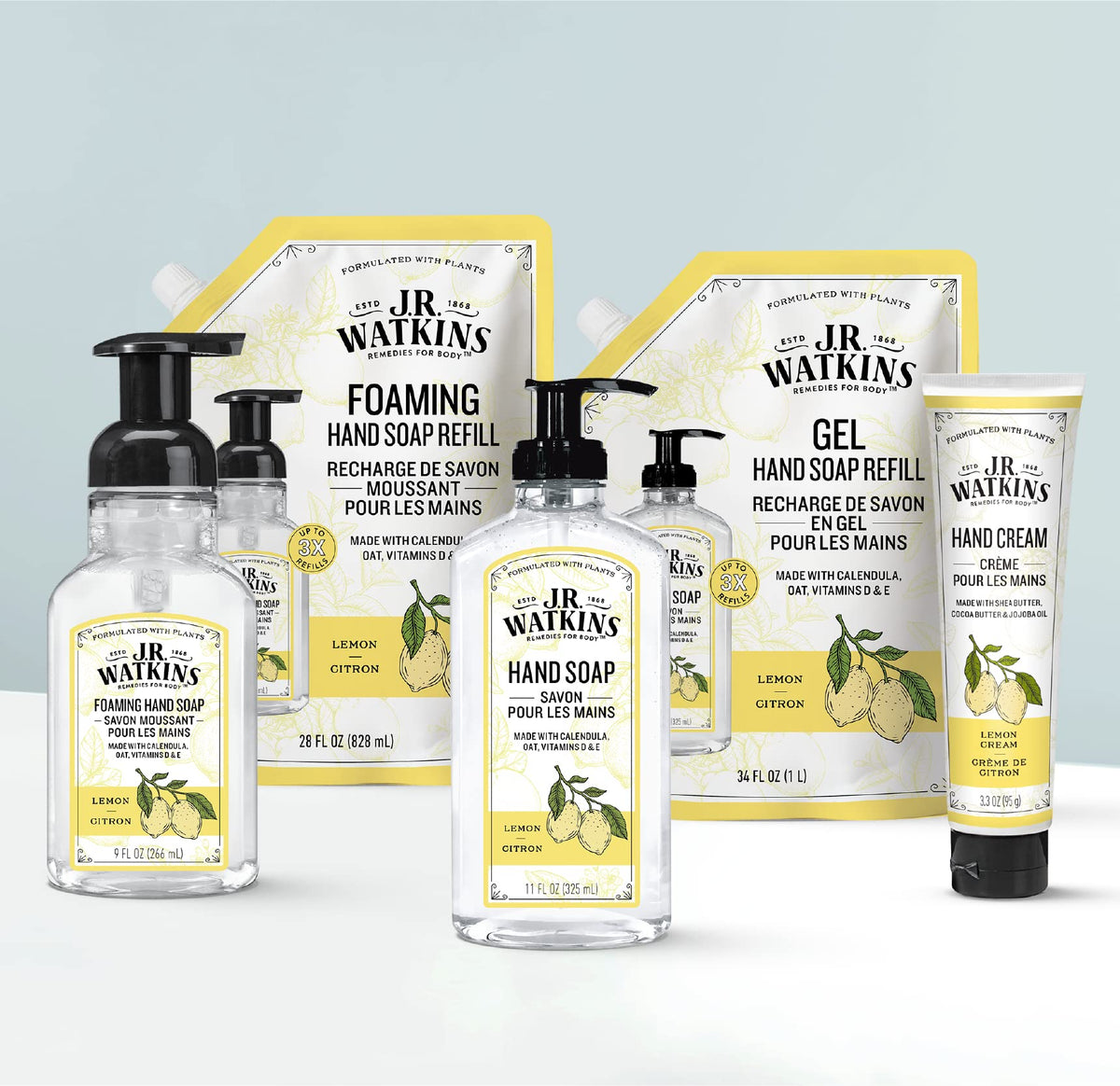 Close-up texture of J.R. Watkins hand cream with rich moisture.