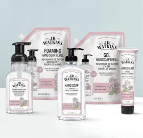 J.R. Watkins moisturizing foam texture on skin for gentle cleansing