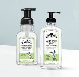 J.R. Watkins Neroli Thyme 3-pack packaging on display.