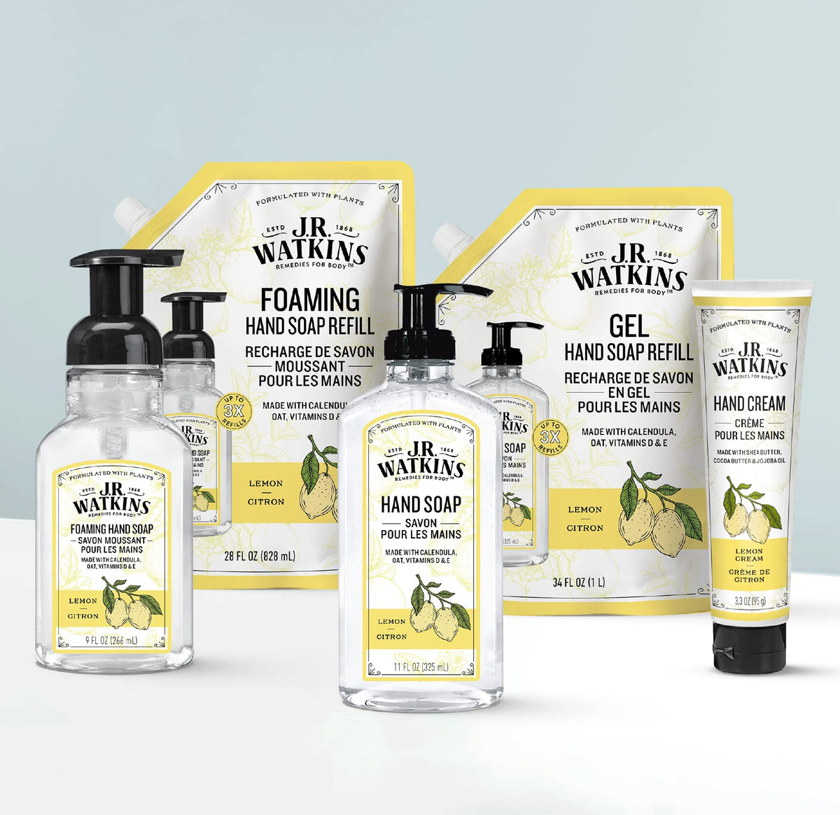 J.R. Watkins US-made label highlighting American craftsmanship.