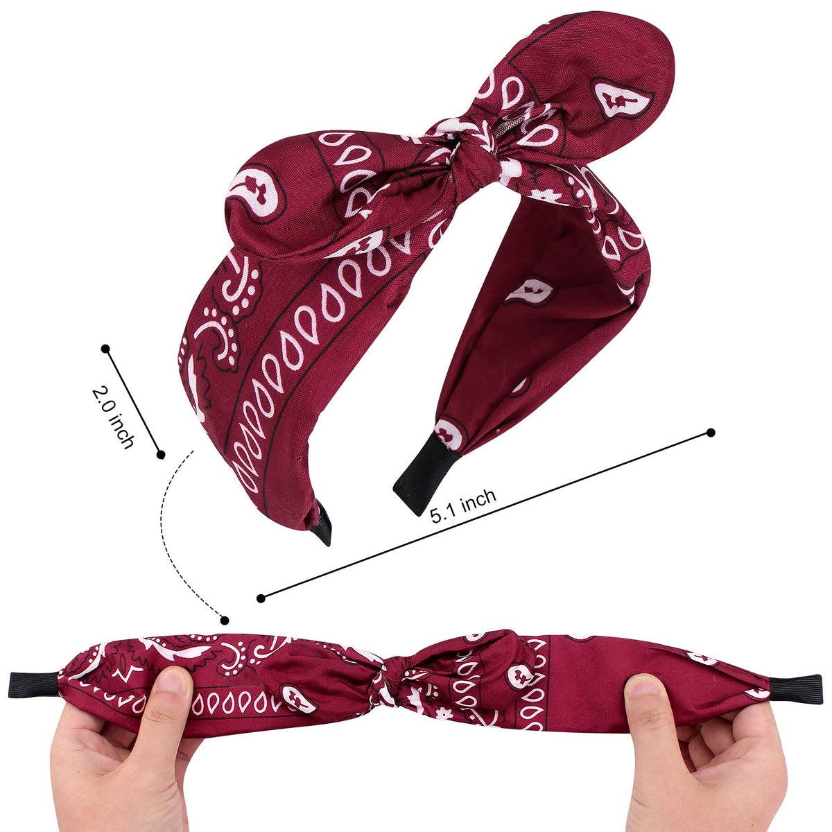 Jaciya green headband adds vibrant accent while keeping hair tidy during travel.