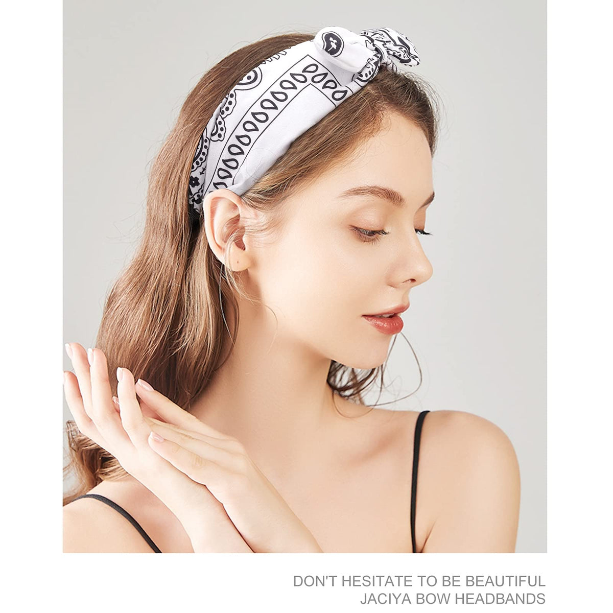 Jaciya wine red headband combines bold color with comfortable, stretchable wear.