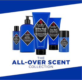 Jack Black All Over Wash pack of three bottles signals value and convenience.