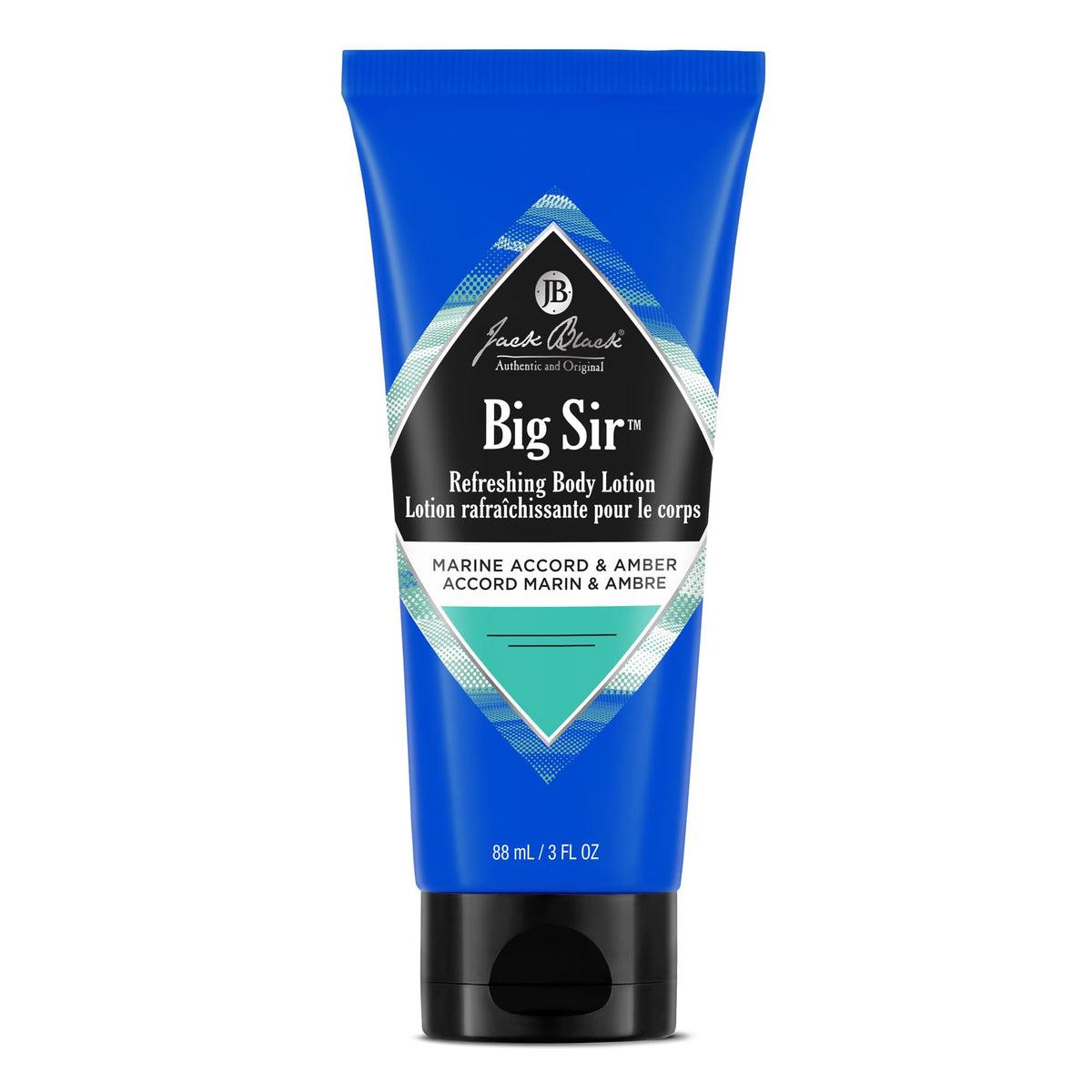 Jack Black Big Sir Body Lotion bottle— Bergamot and Marine notes for hydration