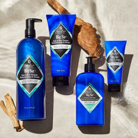 Jack Black Big Sir lotion with Woody Amber scent on skin