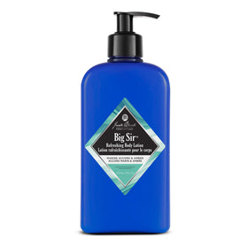 Jack Black Big Sir bottle front for daily hydration and premium grooming.