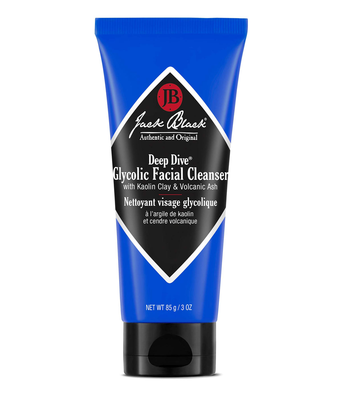 Jack Black Deep Dive Glycolic Cleanser bottle pour for daily cleansing and skin purification