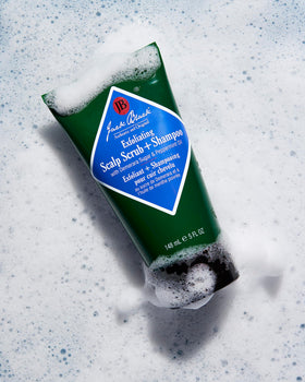 Tea Tree oil notes refresh and soothe the scalp in Jack Black formula.
