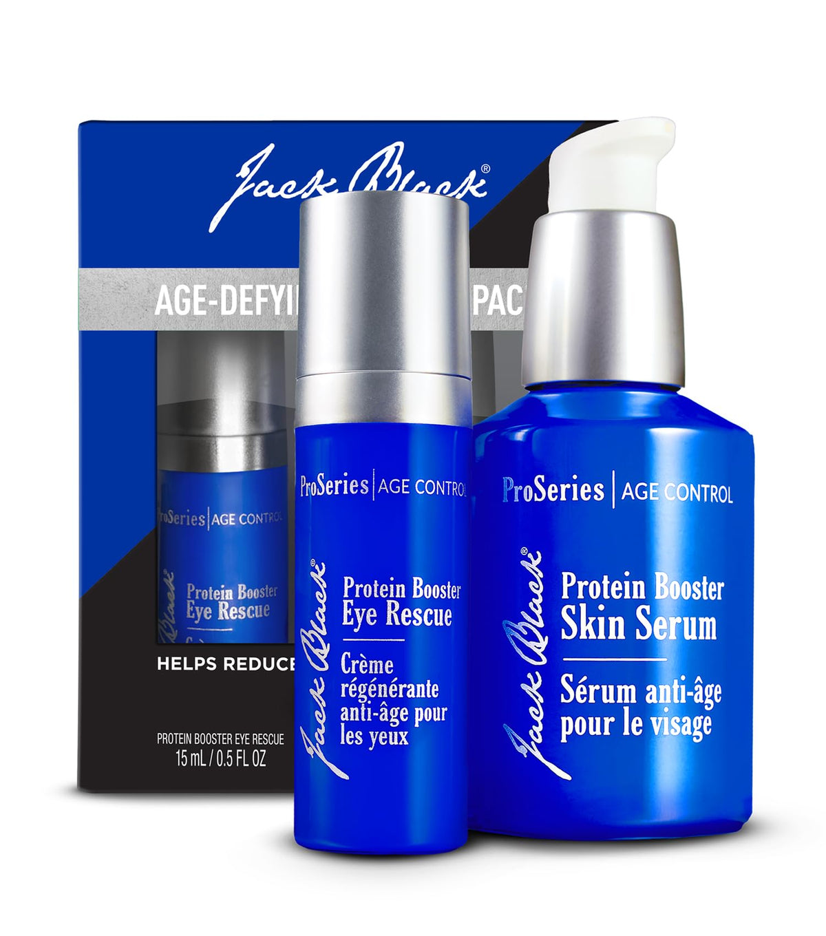 Jack Black Protein Booster Skin Serum bottle for smoother-looking skin