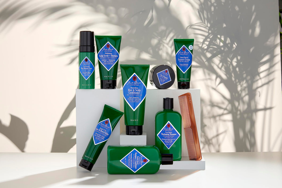 Sleek packaging of Jack Black True Volume Hair Density Foam