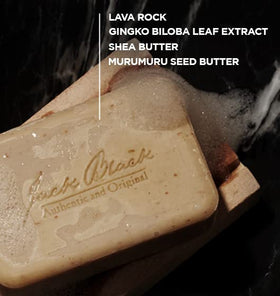 Jack Black Turbo Bar moisturizes with murumuru and shea butter.