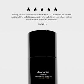 Magnesium and zinc icons illustrate odor neutralization in Jack Henry deodorant
