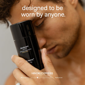Minimal, sustainable packaging for Jack Henry deodorant
