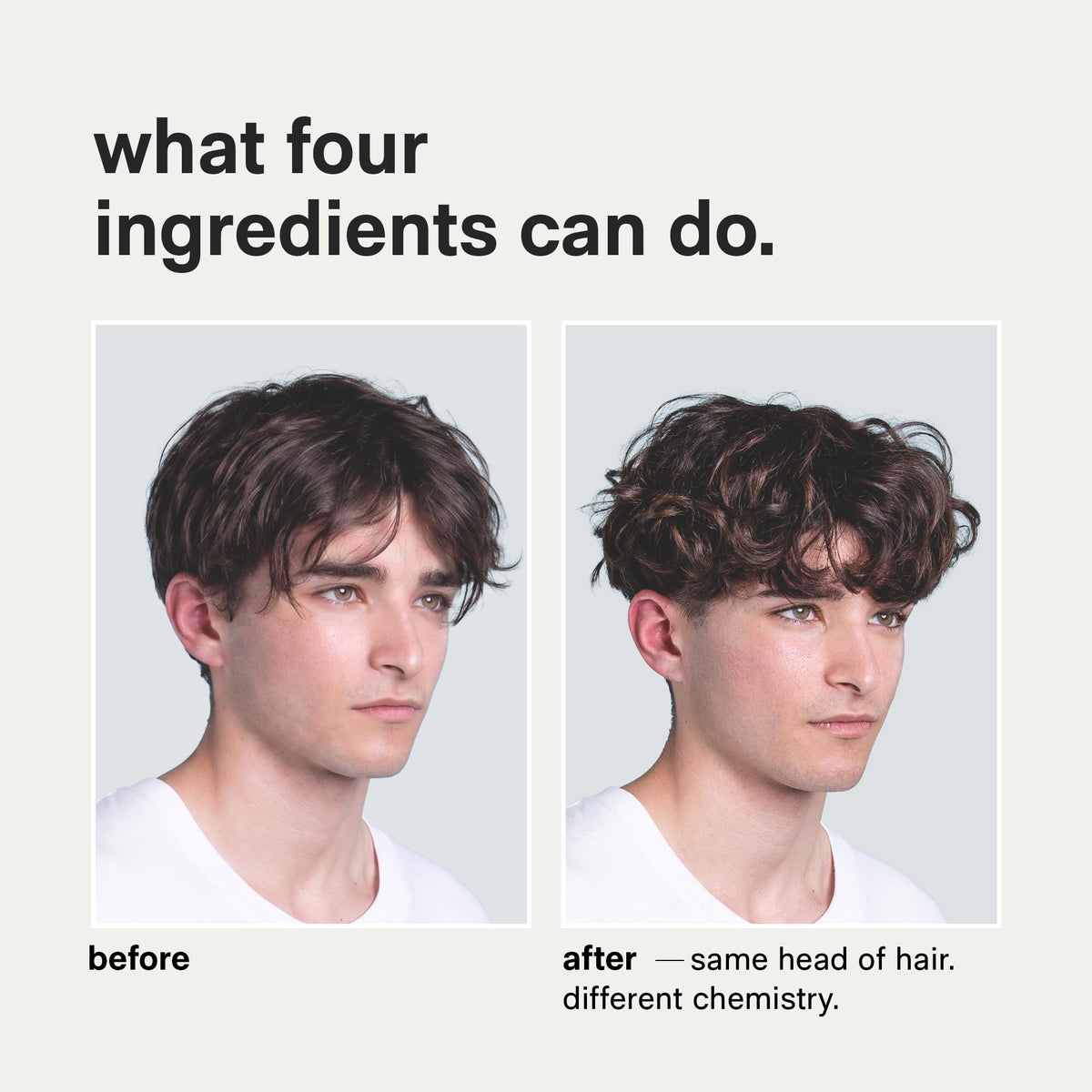 Jack Henry Hair Cream warmed between fingers for easy application