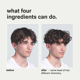Jack Henry Hair Cream warmed between fingers for easy application