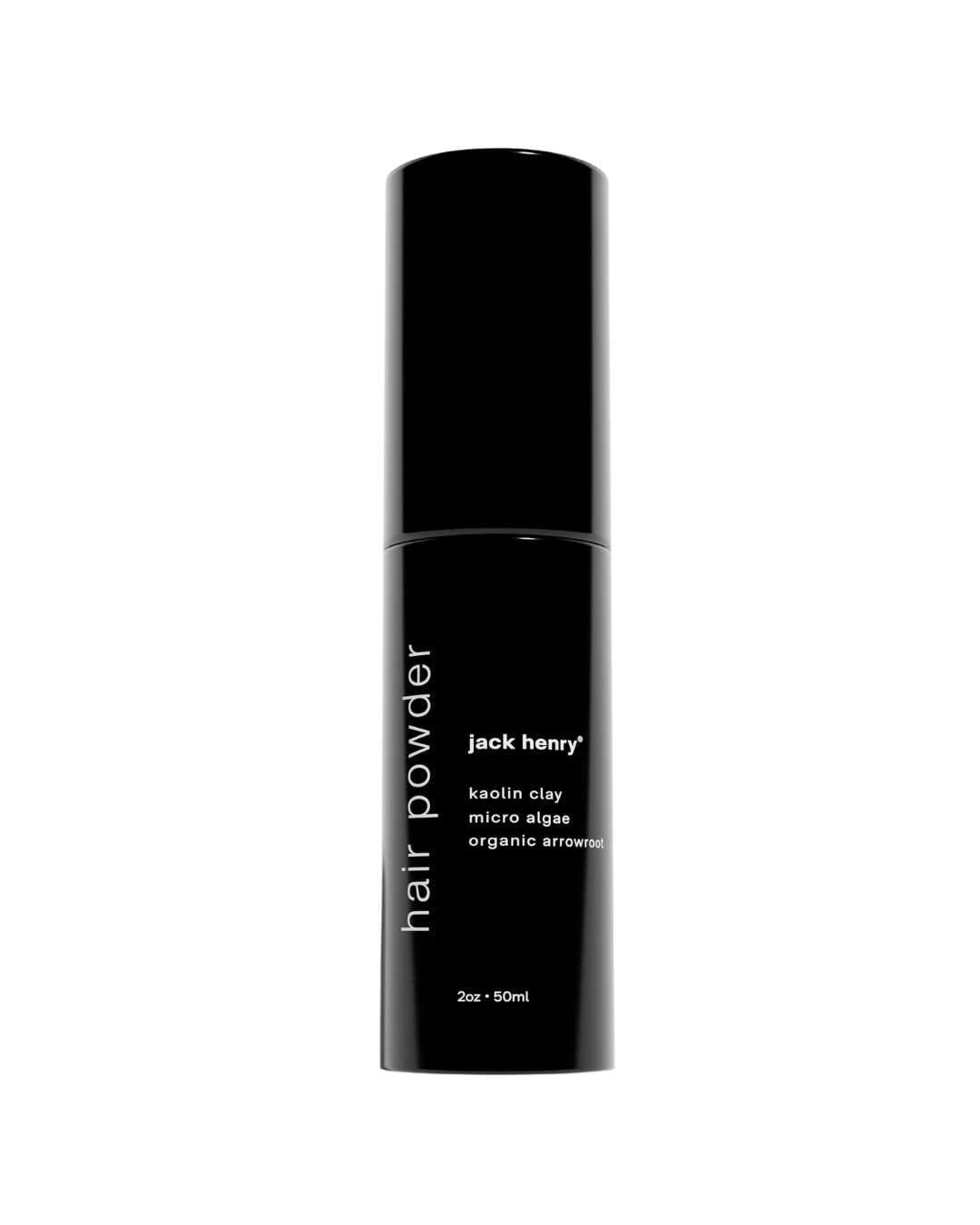 Jack Henry Hair Texturizing Powder bottle closeup showing compact design for on-the-go styling
