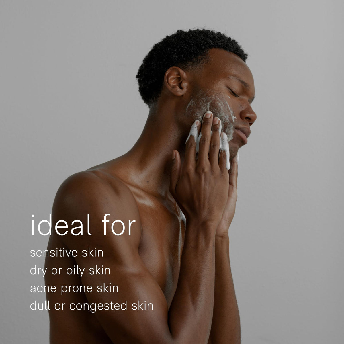 Jack Henry Hydrating Facial Cleanser rich lather ideal for daily cleansing.