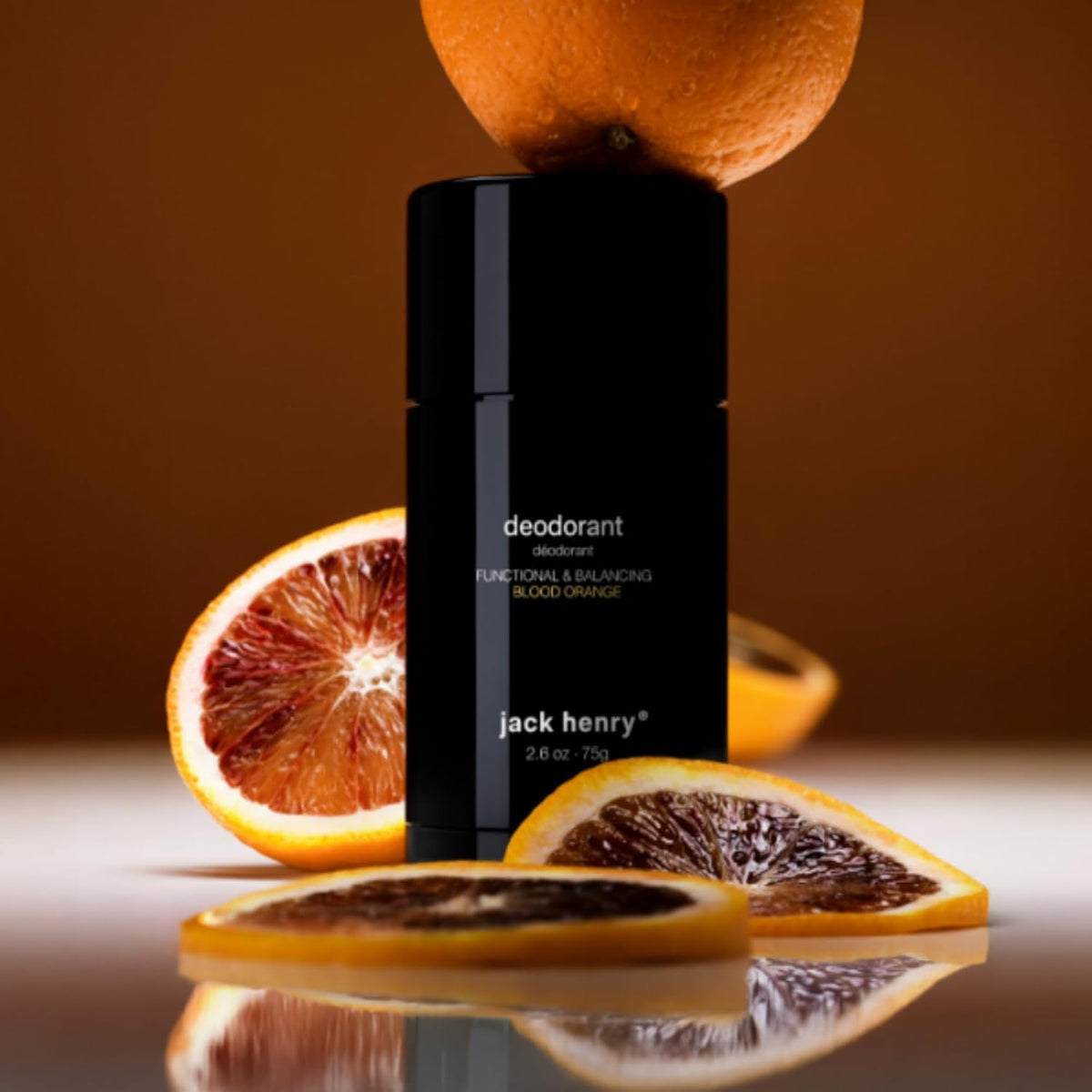 Jack Henry made-in-USA deodorant bottle signals quality and local manufacturing.