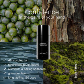 Jack Henry probiotic Lactobacillus Ferment for microbiome-friendly odor protection.