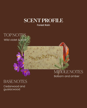 Jackfir Bushwhacker bar soap olive oil emphasizes skin moisturizing benefits.