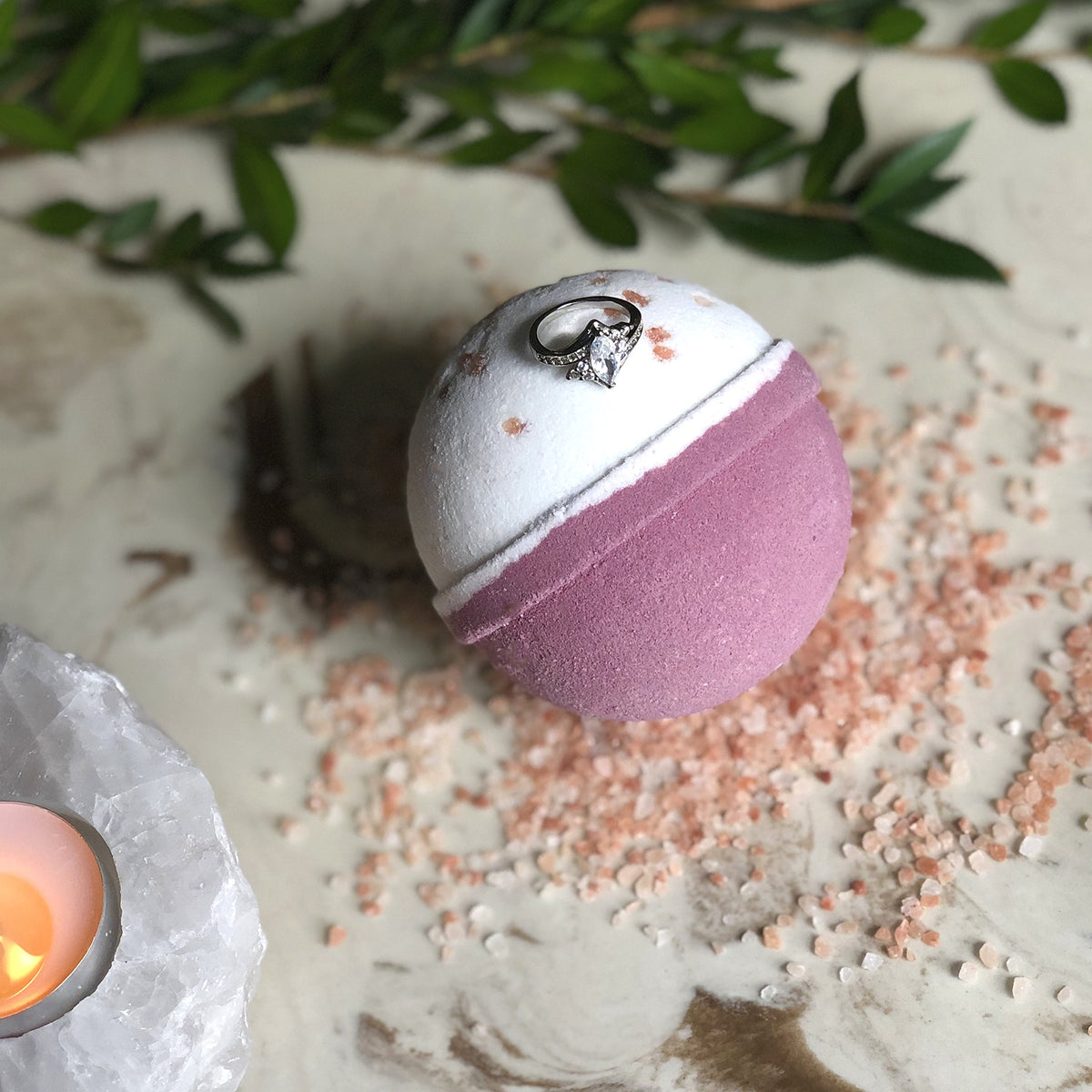 Jackpot Candles bath bomb USA handmade label highlighting craftsmanship