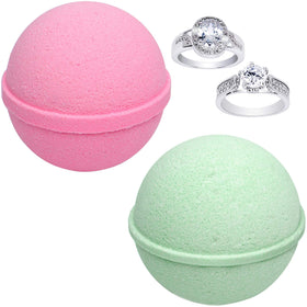 Unboxing reveals a surprise ring inside Jackpot Candles bath bomb