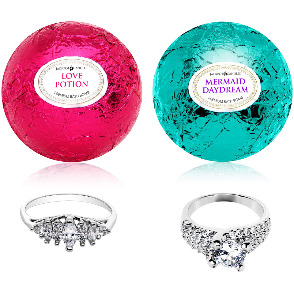 Jackpot Candles Mermaid Love Potion bath bombs two-pack gift for spa night