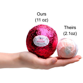 Ring inside each bath bomb adds a playful surprise