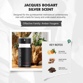 In-store display featuring Jacques Bogart Silver Scent Intense.