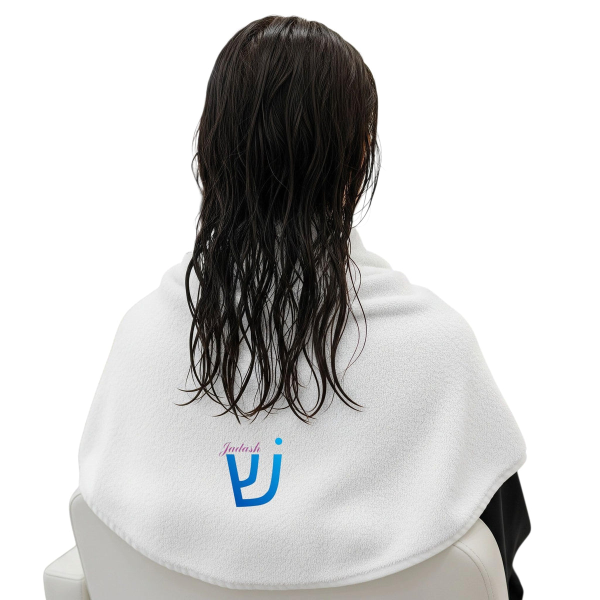JADASH cotton towel with double collar and snaps for makeup artists