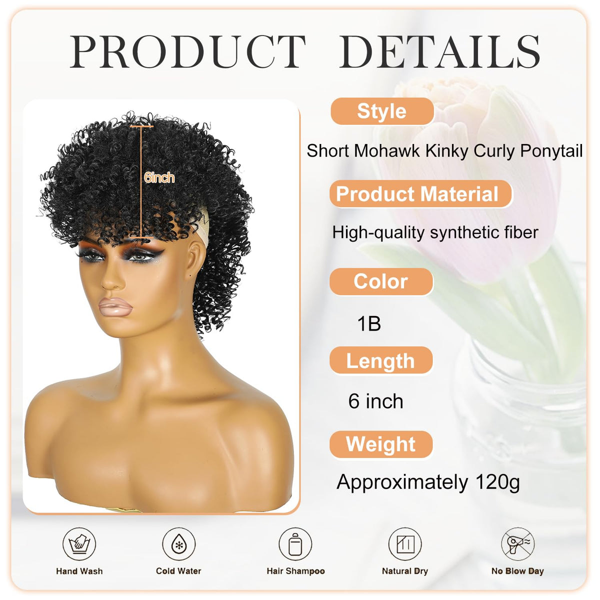 Jadeadyseg breathable mesh base keeps scalp cool during long wear.