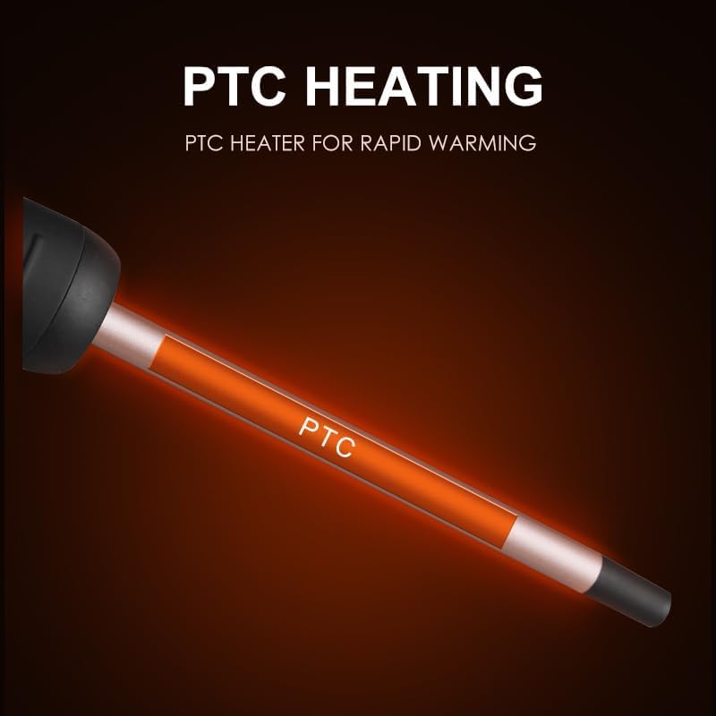JAETON curling iron heats in about 30 seconds for fast styling