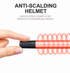 JAETON anti-scald tip and heat-resistant glove for safer use
