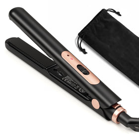 JAETON mini flat iron in packaging highlighting travel-ready design