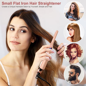 JAETON pencil flat iron digital display indicating real-time temperature for safe styling