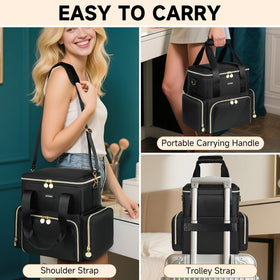 Jaffzora three removable cases with transparent covers for easy finding