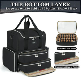 Jaffzora organizer with removable divider shows customizable lamp storage.