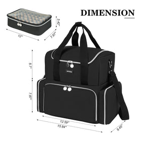 Jaffzora UV lamp-compatible case supports organized nail tech setup.