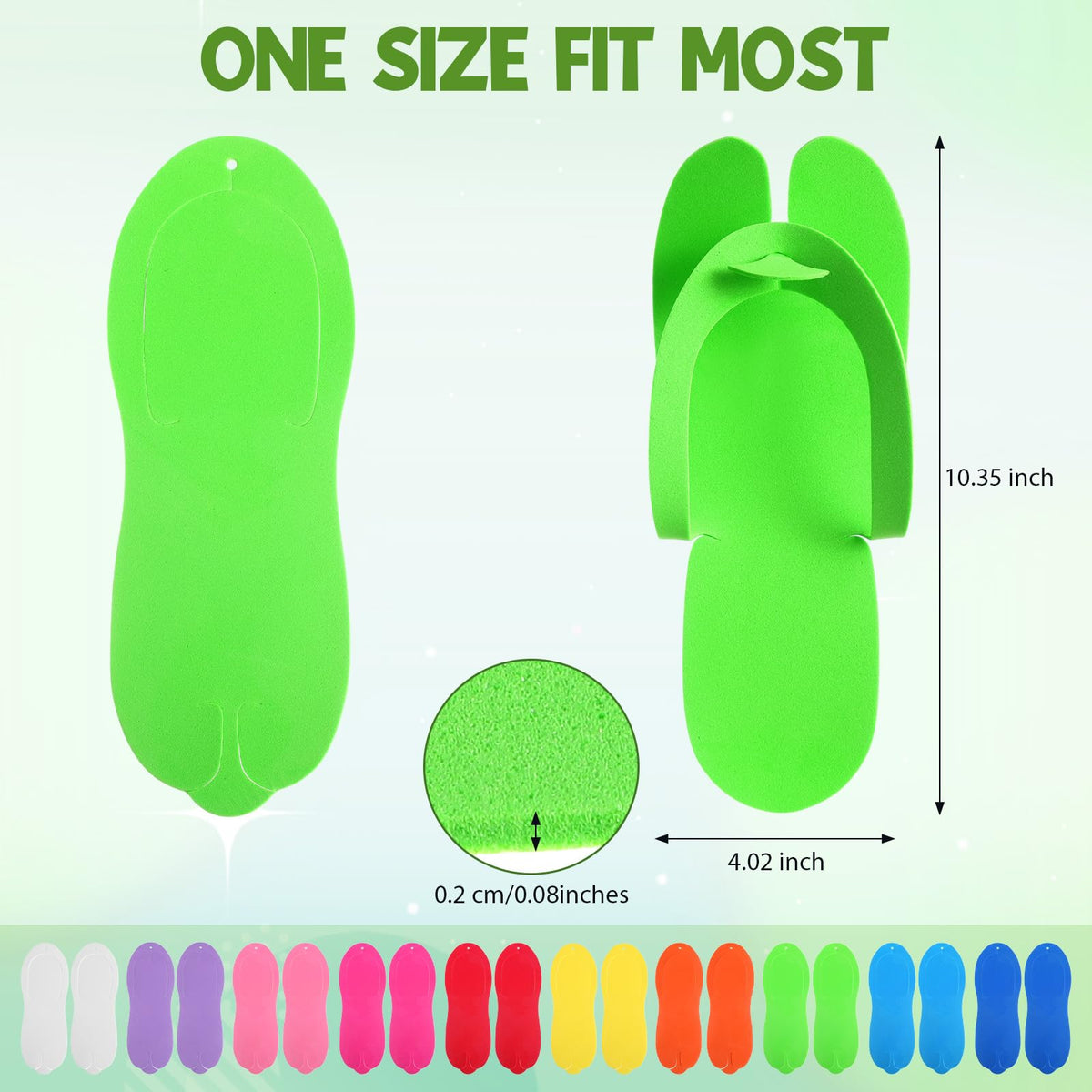 JaGely foldable pedicure slippers lightweight and travel ready