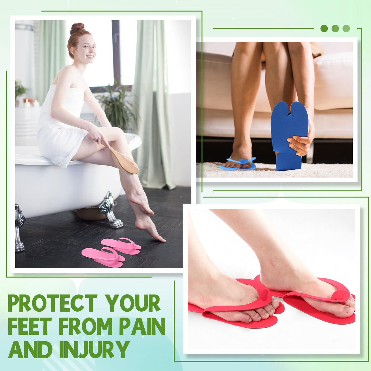 JaGely spa and salon pedicure slippers ideal for events